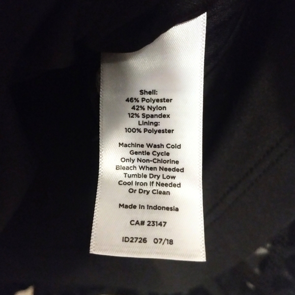 EUC Talbots Skater Skirt in Black Crushed Velve - Picture 5 of 5